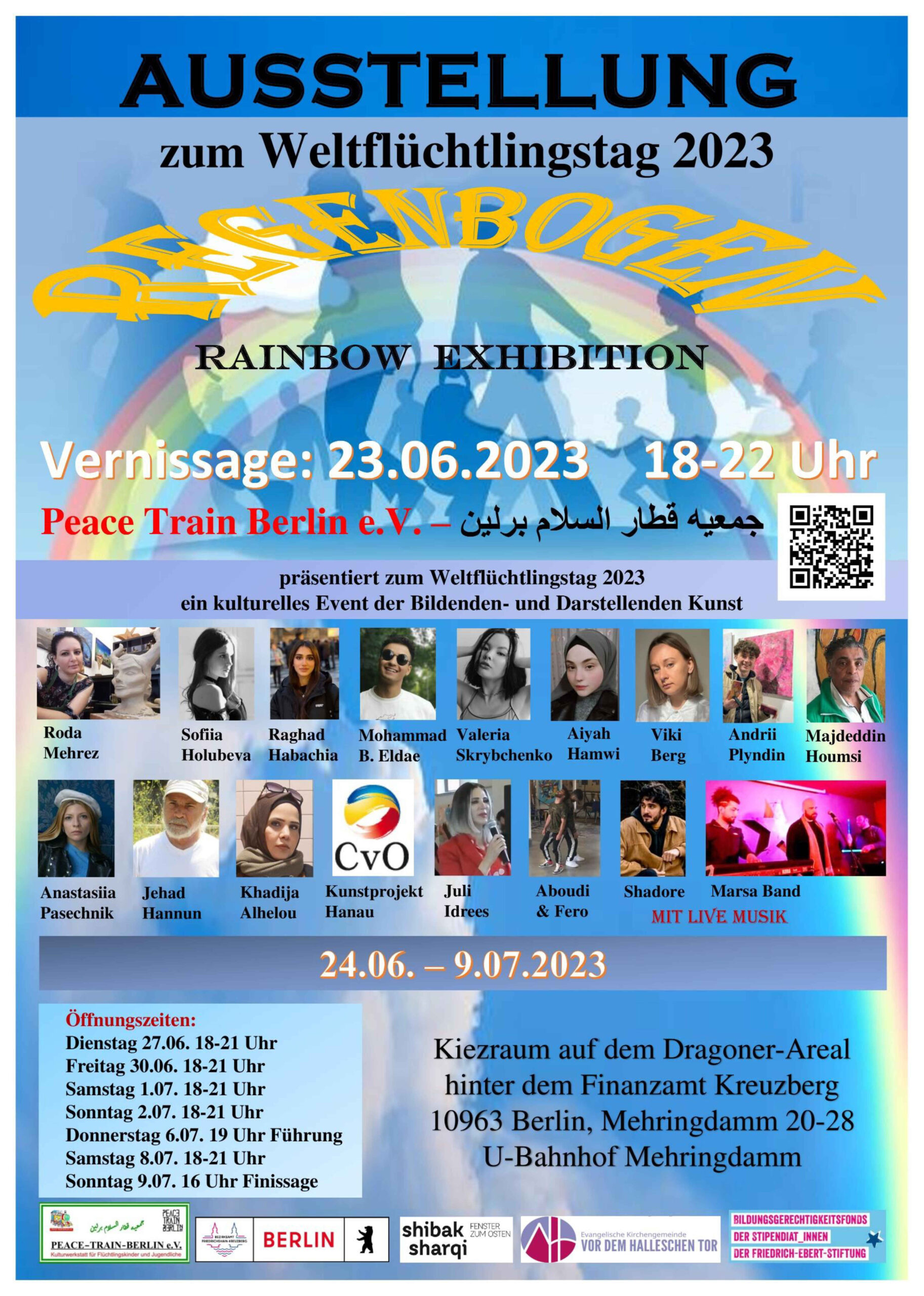 Rainbow Exhibition – Ausstellung zum Weltflüchtlingstag 2023